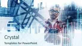  Presentation with nouvelle technologies de communication en santé - Cool new slides with double check - technologies for connection and communication backdrop and a  colored foreground