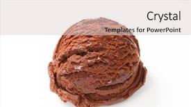  Presentation with chocolate ice cream - Presentation design having double chocolate ice cream background and a lemonade colored foreground