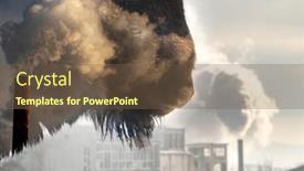  Presentation with bison - Amazing presentation theme having double-exposure-of-a-wild backdrop and a tawny brown colored foreground