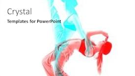  Presentation with hip - Presentation enhanced with double-exposure-of-teen-girl background and a  colored foreground