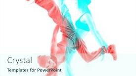  Presentation with hip - Slide set with double-exposure-of-teen-girl background and a cool aqua colored foreground