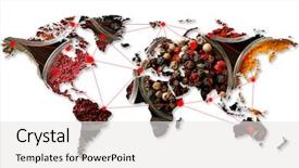  Presentation with wholesale - Audience pleasing slide deck consisting of double exposure of world map backdrop and a white colored foreground