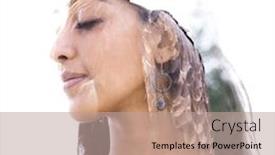  Presentation with strength - Beautiful slide set featuring double exposure photography blends the eagle's strength with the woman's peaceful expression backdrop and a coral colored foreground