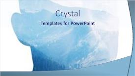  Presentation with double exposure of business people - Presentation theme featuring double-exposure-portrait background and a sky blue colored foreground