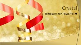  Presentation with luxury gold - Presentation theme consisting of double-gold-stroke-luxury-red background and a yellow colored foreground