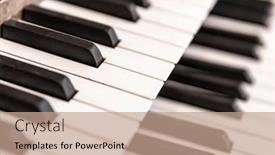  Presentation with keys - Slide deck with double-layer-of-keys background and a coral colored foreground