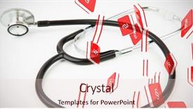  Presentation with medical letter - Presentation theme consisting of double s letter logo sign background and a lemonade colored foreground