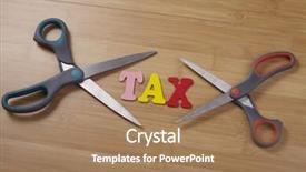  Presentation with double taxation - Cool new presentation design with double taxation - two scissors with the word backdrop and a coral colored foreground