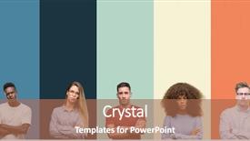  Presentation with vintage - PPT theme consisting of doubt - group of people over vintage background and a coral colored foreground