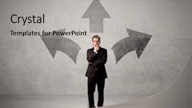  Presentation with three - Amazing PPT theme having doubt choosing from three backdrop and a light gray colored foreground