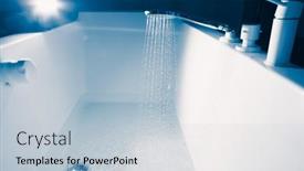  Presentation with stream - Theme having douche-filling-a-bathtub background and a lemonade colored foreground