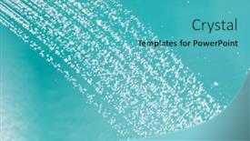  Presentation with water drops - Colorful PPT theme enhanced with douche-water-drops-emerald-background backdrop and a teal colored foreground