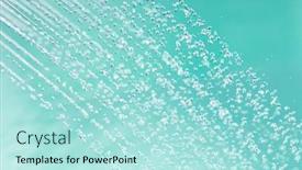  Presentation with water drops - Slide deck enhanced with douche-water-drops-emerald-background background and a arctic colored foreground