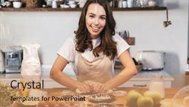  Presentation with homemade pastry apple pie pies - Presentation theme featuring dough for an apple pie background and a  colored foreground