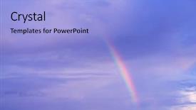  Presentation with divine - Presentation design enhanced with dove rainbow - cloudscape divine after the storm background and a light blue colored foreground