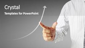  Presentation with courier firm financial analysis - Slides enhanced with dow - businessman with financial symbols coming background and a  colored foreground