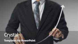  Presentation with airline financial - Cool new presentation with dow - businessman with financial symbols coming backdrop and a  colored foreground