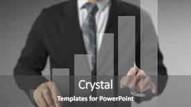  Presentation with financial - Audience pleasing slide set consisting of dow - businessman with financial symbols coming backdrop and a gray colored foreground