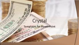  Presentation with risk - Presentation theme consisting of finance risk - financial newspaper with paper background and a lemonade colored foreground