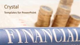  Presentation with newspaper - Slides with  background and a  colored foreground