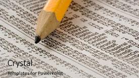  Presentation with market - Cool new theme with dow jones - newspaper open to market pages backdrop and a light gray colored foreground