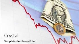  Presentation with stock exchange - Beautiful slide set featuring dow - stock exchange currency market concept backdrop and a white colored foreground