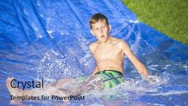  Presentation with teen - PPT layouts consisting of down a slip and slide background and a light blue colored foreground