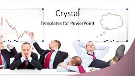  Presentation with slow down - Presentation design consisting of down due to the economic background and a white colored foreground