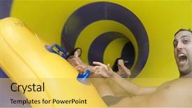  Presentation with colorful water droplets - Colorful PPT layouts enhanced with down in a colorful water backdrop and a yellow colored foreground