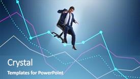  Presentation with economic crisis in greece - Amazing slides having down on chair in economic backdrop and a teal colored foreground