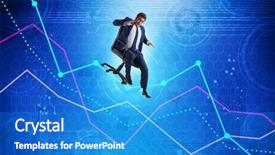  Presentation with economic crisis in greece - Beautiful PPT theme featuring down on chair in economic backdrop and a  colored foreground