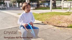  Presentation with down syndrome - Presentation theme with down-syndrome-kid-playing background and a mint green colored foreground