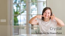  Presentation with down syndrome - Slide set enhanced with  background and a  colored foreground