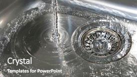  Presentation with drain - Beautiful presentation theme featuring down the drain backdrop and a gray colored foreground