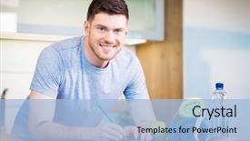  Presentation with sports nutrition - Amazing presentation having down training and sports nutrition backdrop and a light blue colored foreground