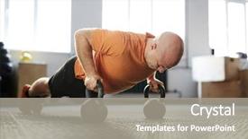  Presentation with pair eyes looking down - Beautiful PPT theme featuring down with concentration while doing backdrop and a gray colored foreground