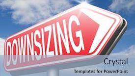  Presentation with job - Beautiful presentation featuring downsizing firing workers jobs cuts backdrop and a light blue colored foreground