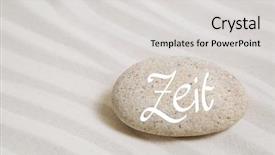  Presentation with once upon a time text - Beautiful presentation design featuring downtime - stone in the sand backdrop and a light gray colored foreground