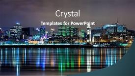  Presentation with winter river - Slide deck featuring downton-montreal-in-winter-long background and a gray colored foreground