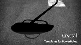  Presentation with ghetto gritty dark chicago city - Presentation theme enhanced with downtown area in big city background and a dark gray colored foreground