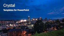  Presentation with southwest - Amazing presentation theme having downtown cincinnati ohio looking southwest backdrop and a  colored foreground