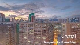  Presentation with jerusalem old city israel david - Beautiful slide deck featuring downtown city and old building backdrop and a violet colored foreground