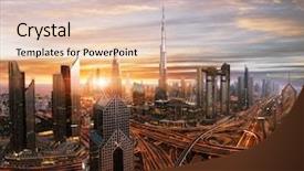  Presentation with image resolution - Slide deck having downtown dubai is super background and a lemonade colored foreground