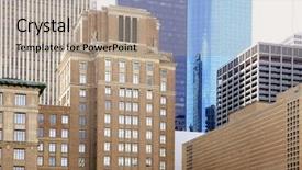  Presentation with houston - Amazing presentation theme having downtown houston texas buildings urban backdrop and a  colored foreground