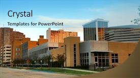  Presentation with greek - Cool new slide deck with greek solider - downtown jackson in mississippi state backdrop and a light blue colored foreground