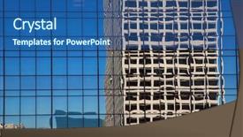  Presentation with downtown los angeles - Colorful slide set enhanced with downtown la los angeles california backdrop and a ocean colored foreground