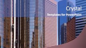  Presentation with downtown los angeles - Presentation design consisting of key - is paying by euro money background and a coral colored foreground.