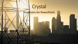  Presentation with industrial power - Beautiful presentation featuring downtown los angeles industrial view backdrop and a lemonade colored foreground