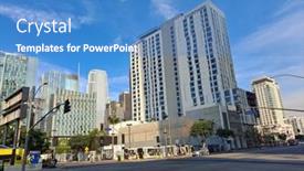  Presentation with downtown los angeles - 