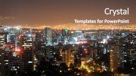  Presentation with mexico city - Cool new slides with downtown mexico city skyline backdrop and a tawny brown colored foreground